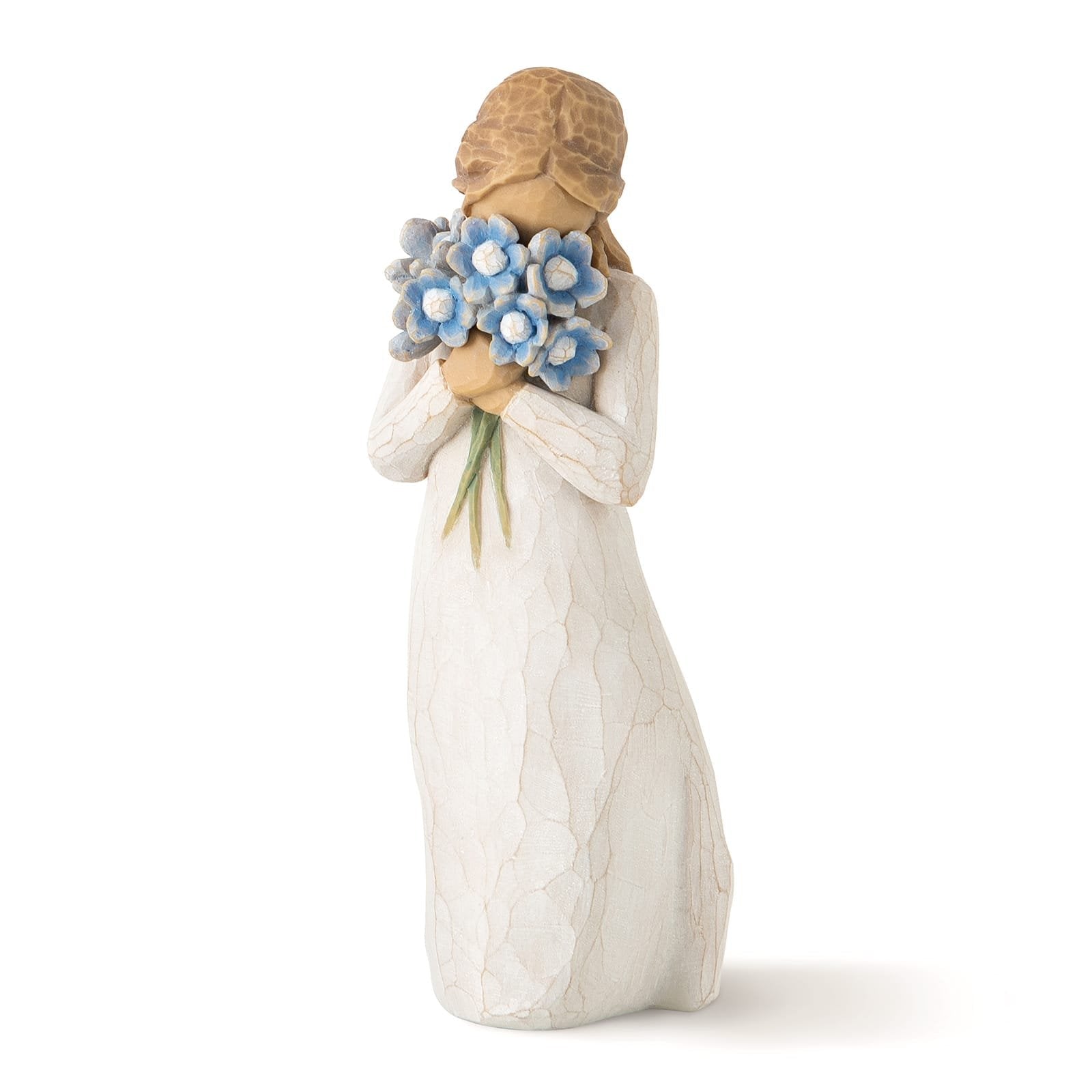 Forget-me-not Willow Tree Figurine | 13.5cm | Hand-Painted Casting - Give And Glow