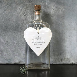Little Reminder Of Love Wobbly Ripple Heart | 9cm x 9cm - Give And Glow