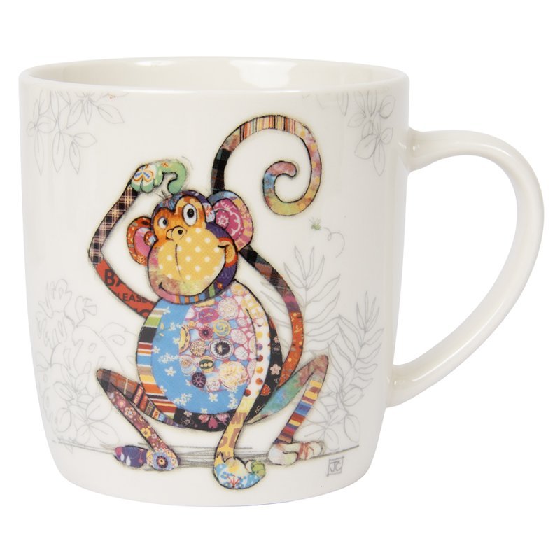 Monty Monkey Bug Art Mug | 300ml Ceramic Character Mug - Give And Glow