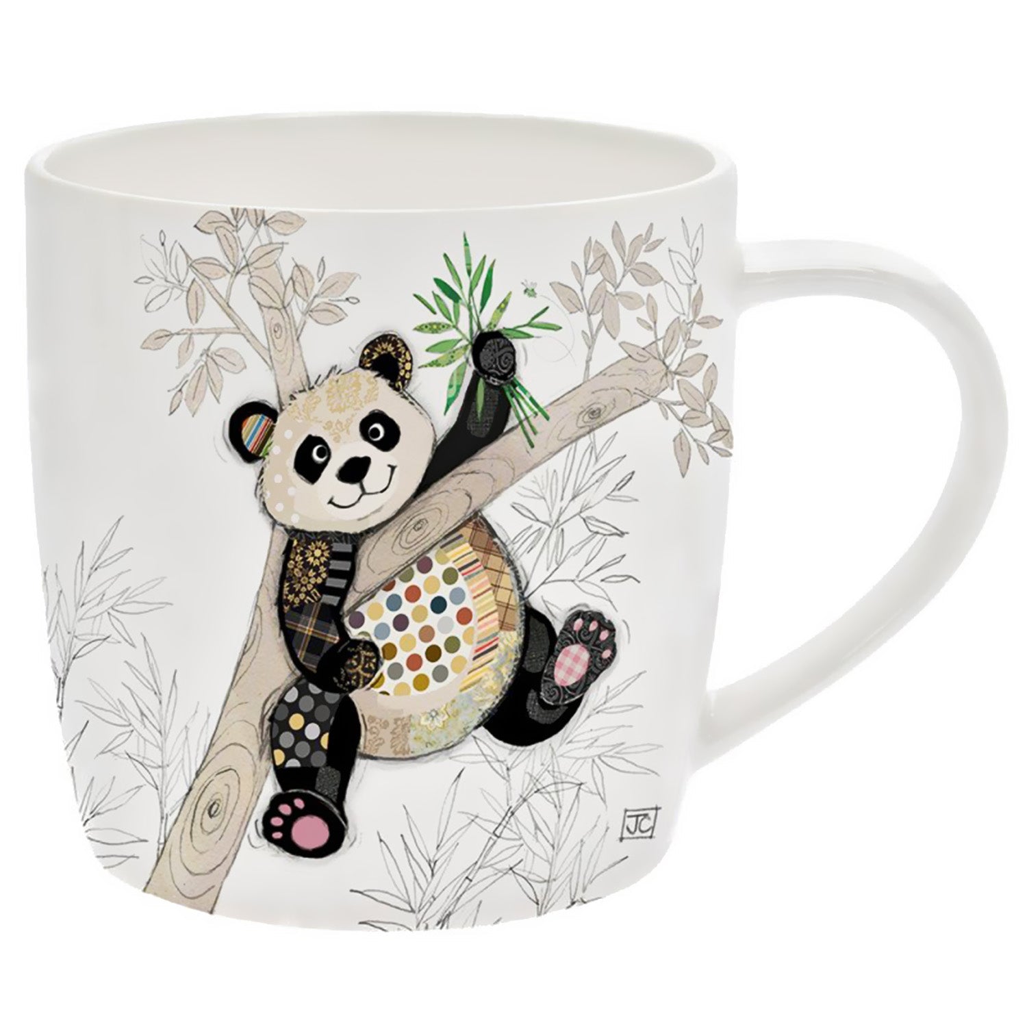 Po Zi Panda Bug Art Mug | 300ml Ceramic Character Mug - Give And Glow