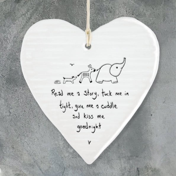 Read Me A Story And Kiss Me Goodnight Wobbly Ripple Heart | 9cm x 9cm - Give And Glow