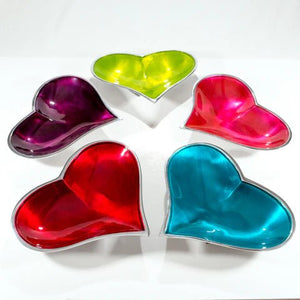 Red Heart Dish Large | 25cm x 24cm | Recycled Aluminium - Give And Glow