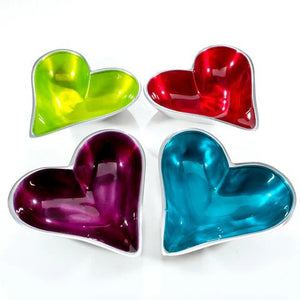 Red Heart Dish Small | 15cm x 10cm | Recycled Aluminium - Give And Glow