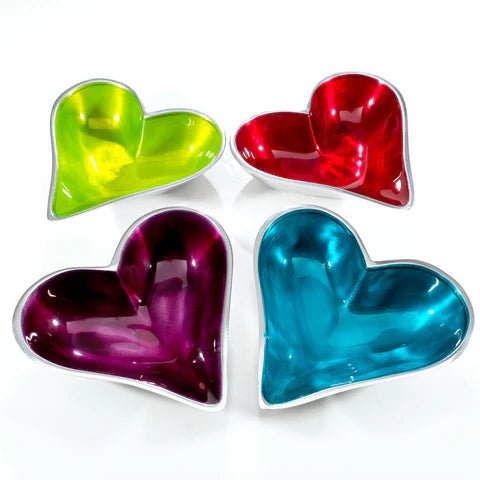 Red Heart Dish Small | 15cm x 10cm | Recycled Aluminium - Give And Glow