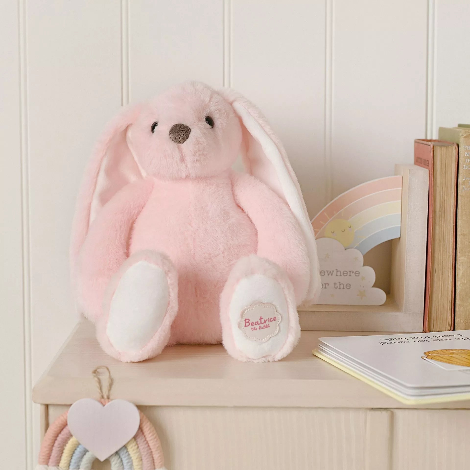 Softies Beatrice the Classical Plush Pink Bunny – 30cm - Give And Glow