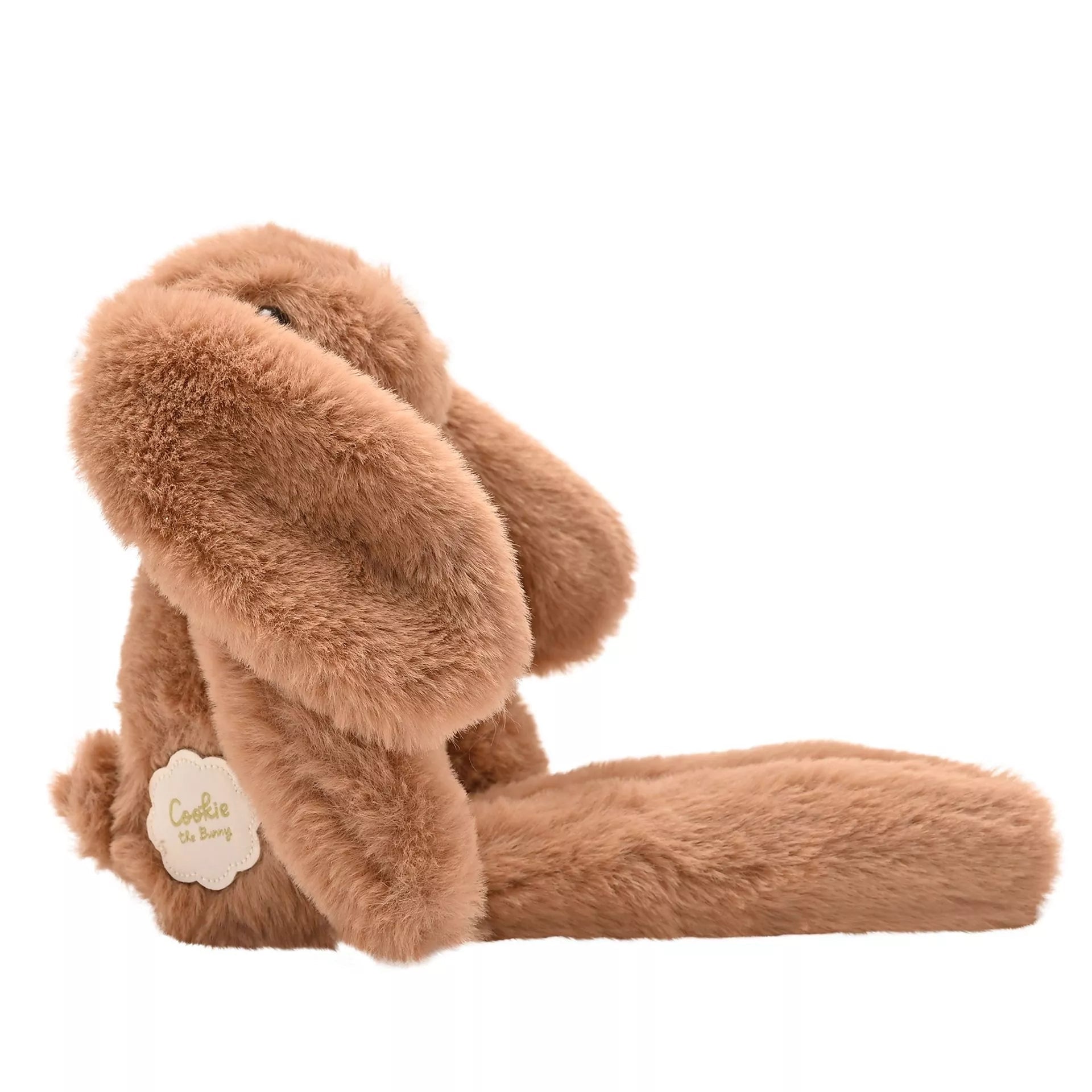 Softies Cookie the Plush Long Leg Dark Brown Bunny – 35cm - Give And Glow