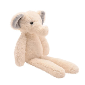 Softies Ellie the Plush Long Leg Cream Elephant – 35cm - Give And Glow