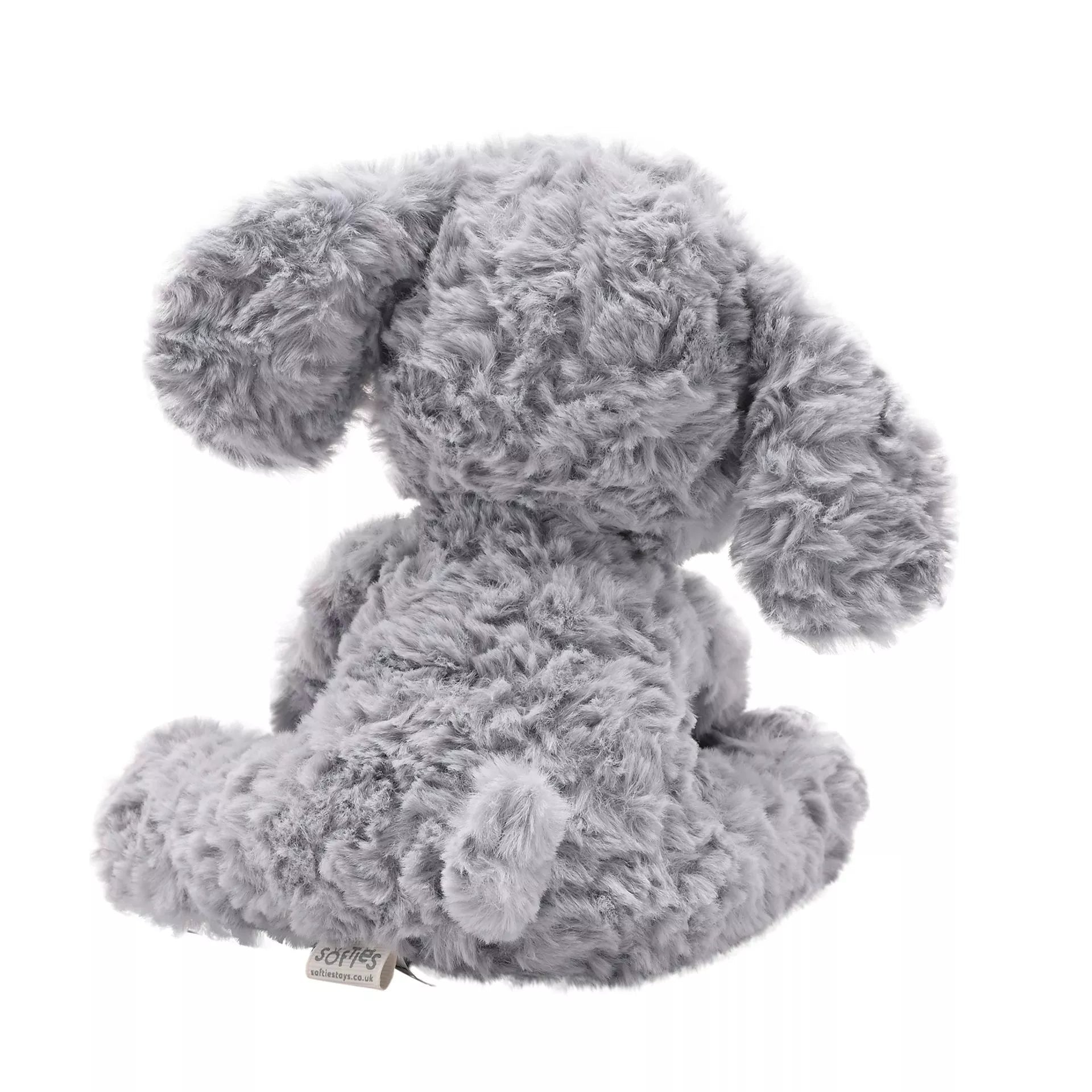 Softies Ethel the Plush Sitting Grey Elephant – 22cm - Give And Glow