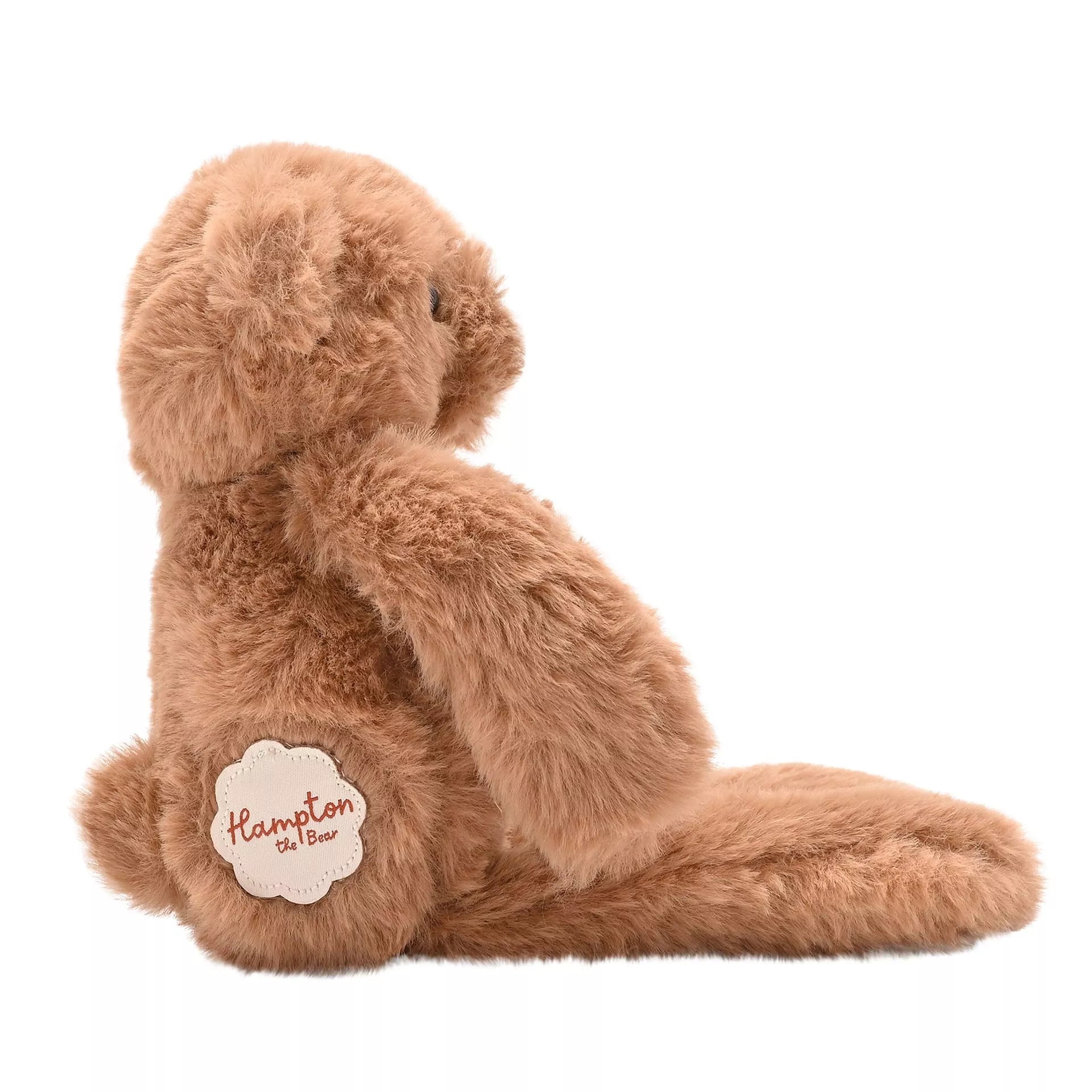 Softies Hampton the Plush Long Leg Dark Brown Teddy Bear – 30cm - Give And Glow