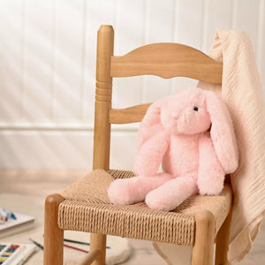 Softies Katie the Plush Long Leg Light Pink Bunny – 35cm - Give And Glow