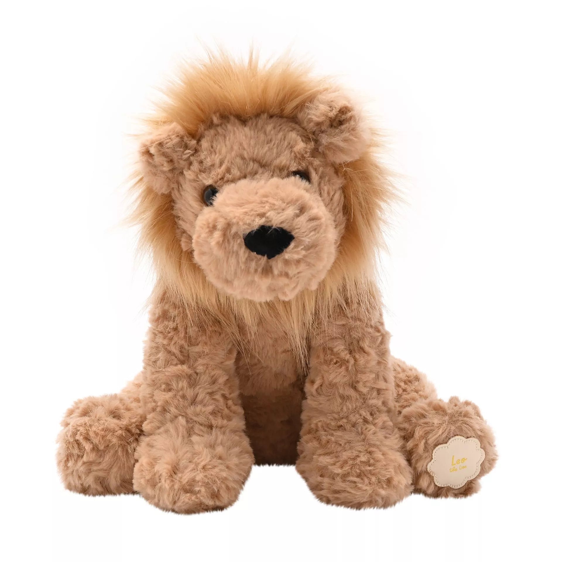 Softies Leo the Plush Sitting Brown Lion – 23cm - Give And Glow