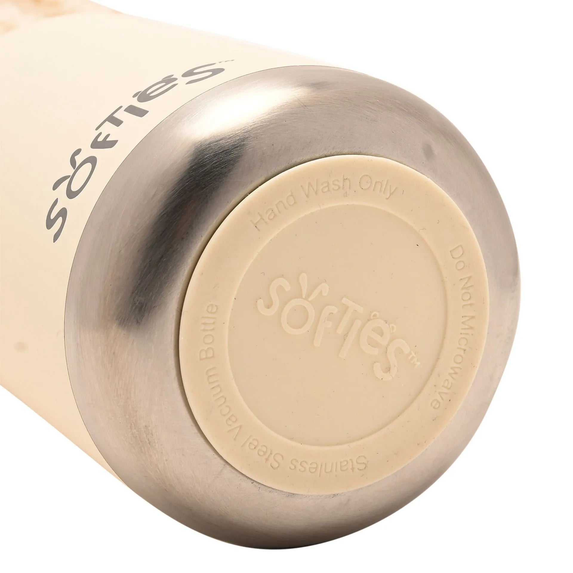 Softies Lola Plush Teddy White Stainless Steel Water Bottle – 500ml - Give And Glow