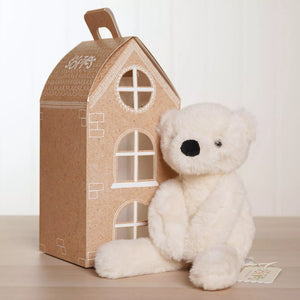 Softies Lola the Long Leg Plush Cream Teddy Bear – 30cm - Give And Glow