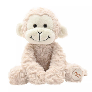 Softies Martin the Plush Sitting Light Brown Monkey – 22cm - Give And Glow