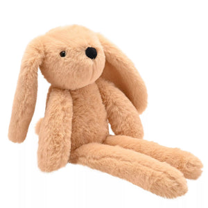 Softies Oatey the Plush Long Leg Light Brown Bunny – 35cm - Give And Glow