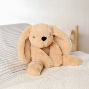 Softies Oatey the Plush Long Leg Light Brown Bunny – 35cm - Give And Glow