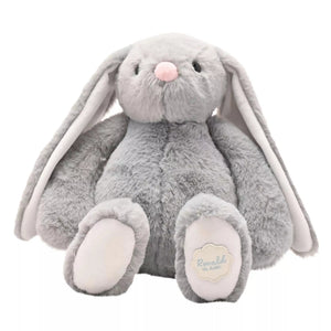 Softies Ronald the Classical Plush Grey Bunny – 30cm - Give And Glow