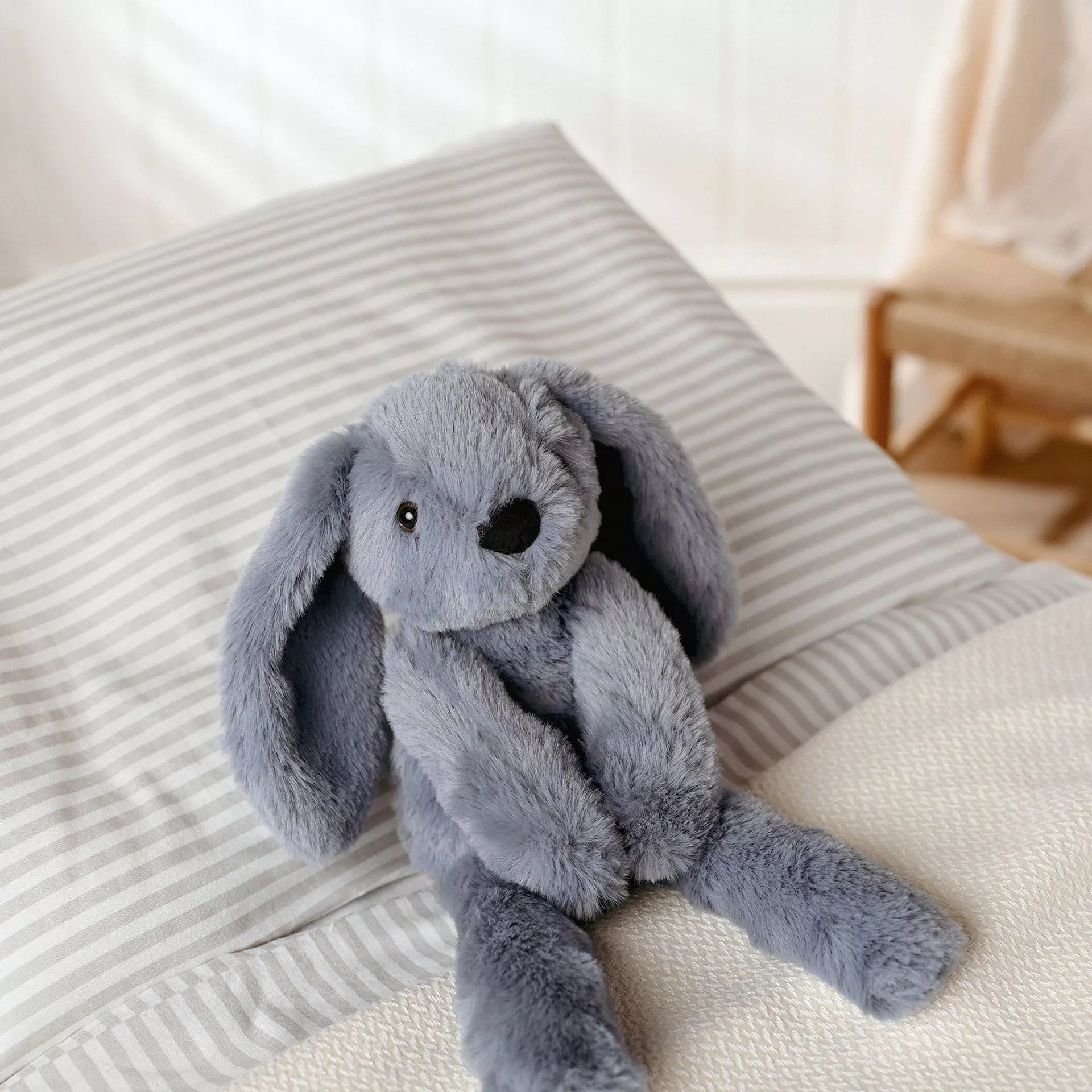 Softies Sonny the Plush Long Leg Petrol Bunny – 35cm - Give And Glow