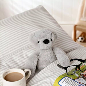 Softies Ste the Plush Long Leg Grey Teddy Bear – 30cm - Give And Glow
