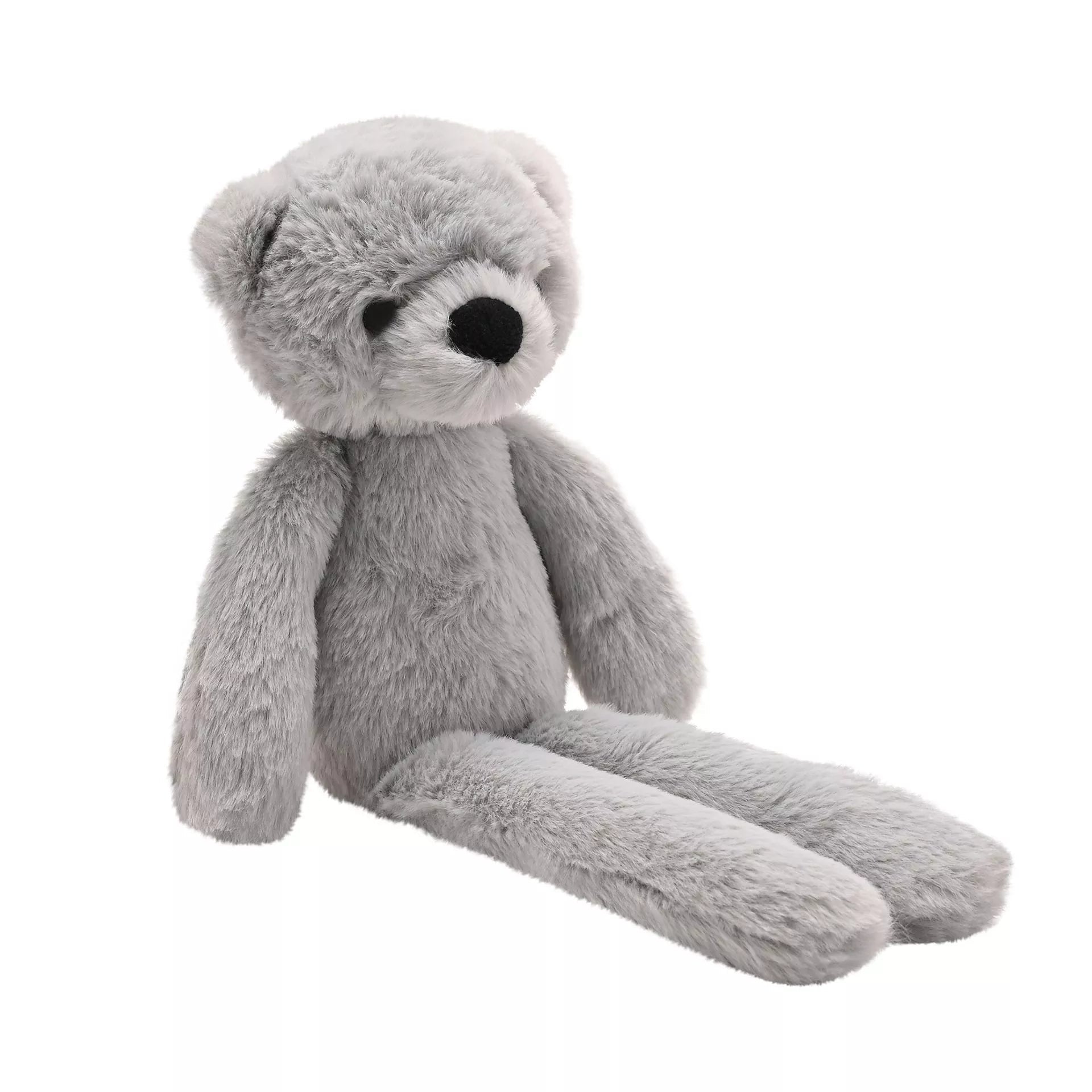 Softies Ste the Plush Long Leg Grey Teddy Bear – 30cm - Give And Glow