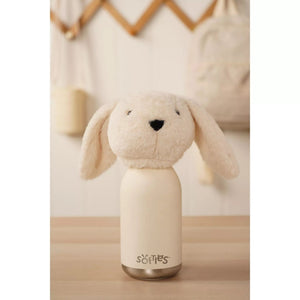 Softies Talia Plush Bunny White Stainless Steel Water Bottle – 500ml - Give And Glow