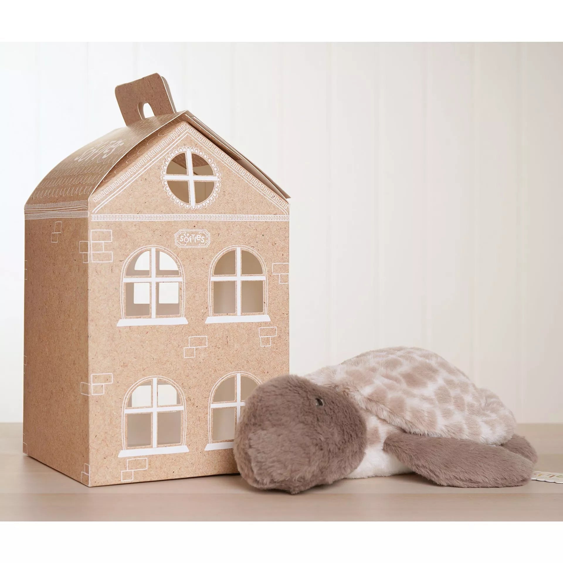 Softies Toby the Plush Brown Turtle – 30cm - Give And Glow