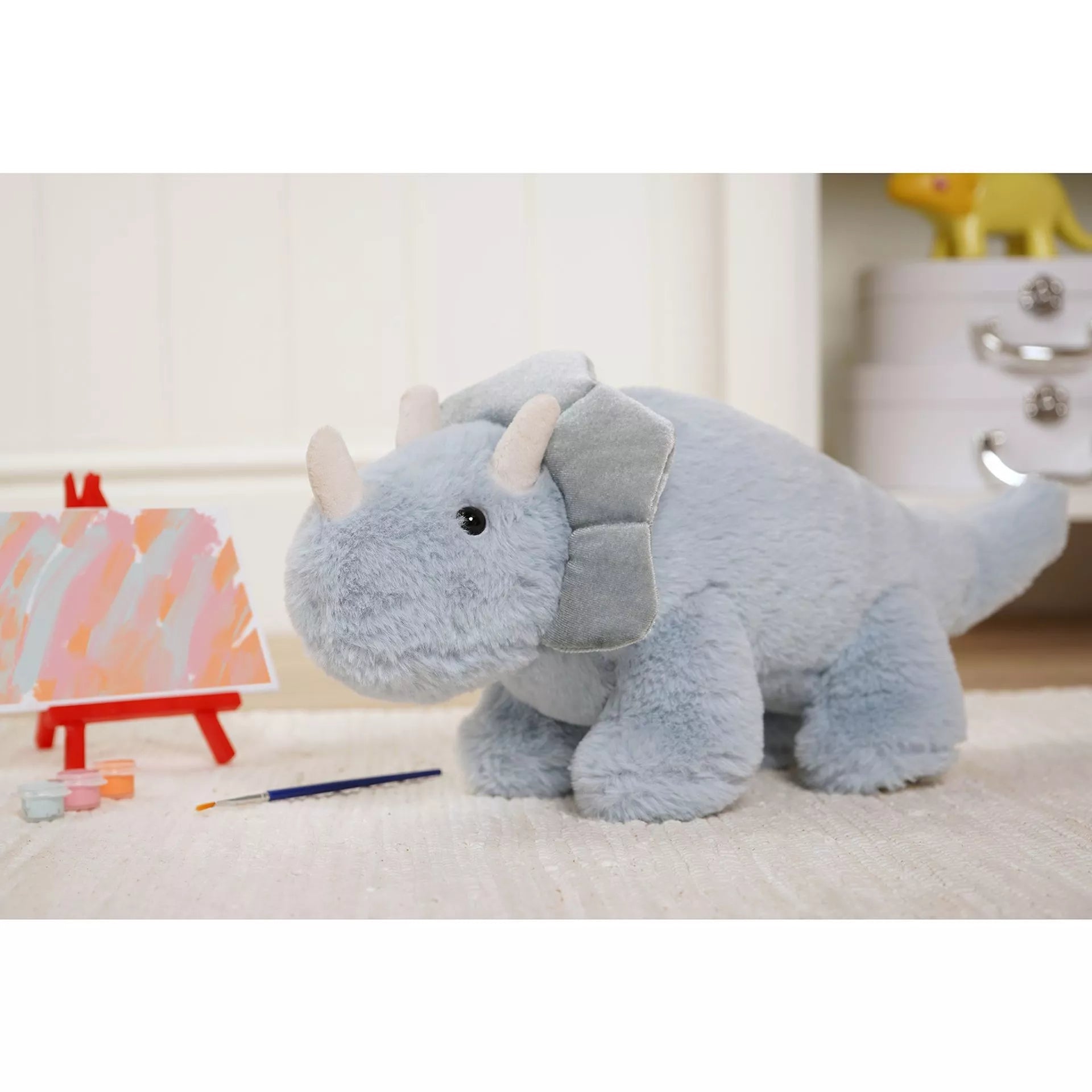 Softies Tyrone the Plush Blue Dinosaur – 40cm - Give And Glow