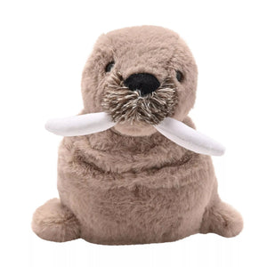 Softies Walter the Plush Brown Walrus with Glow in the Dark Teeth – 30cm - Give And Glow