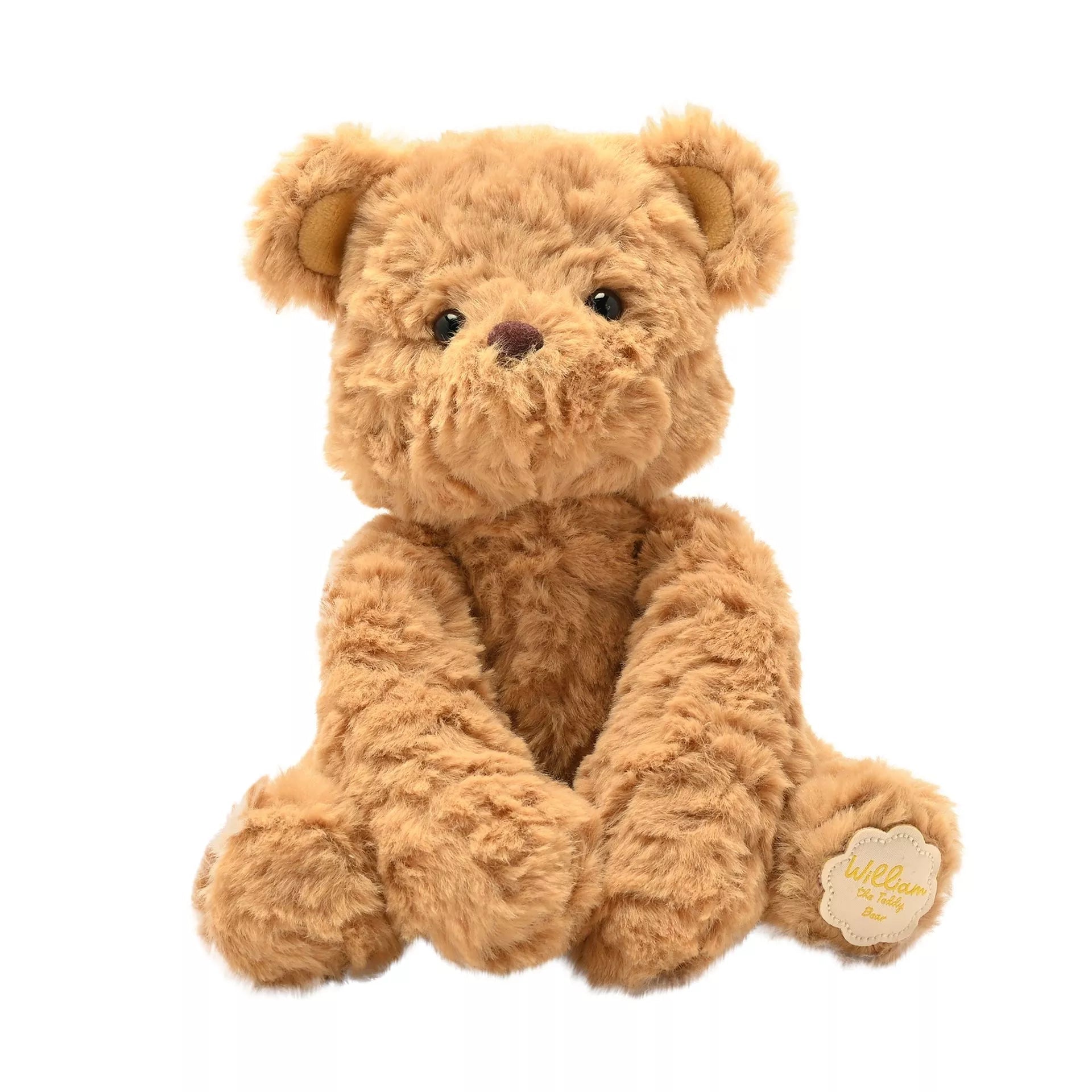 Softies William the Plush Sitting Brown Teddy Bear – 22cm - Give And Glow