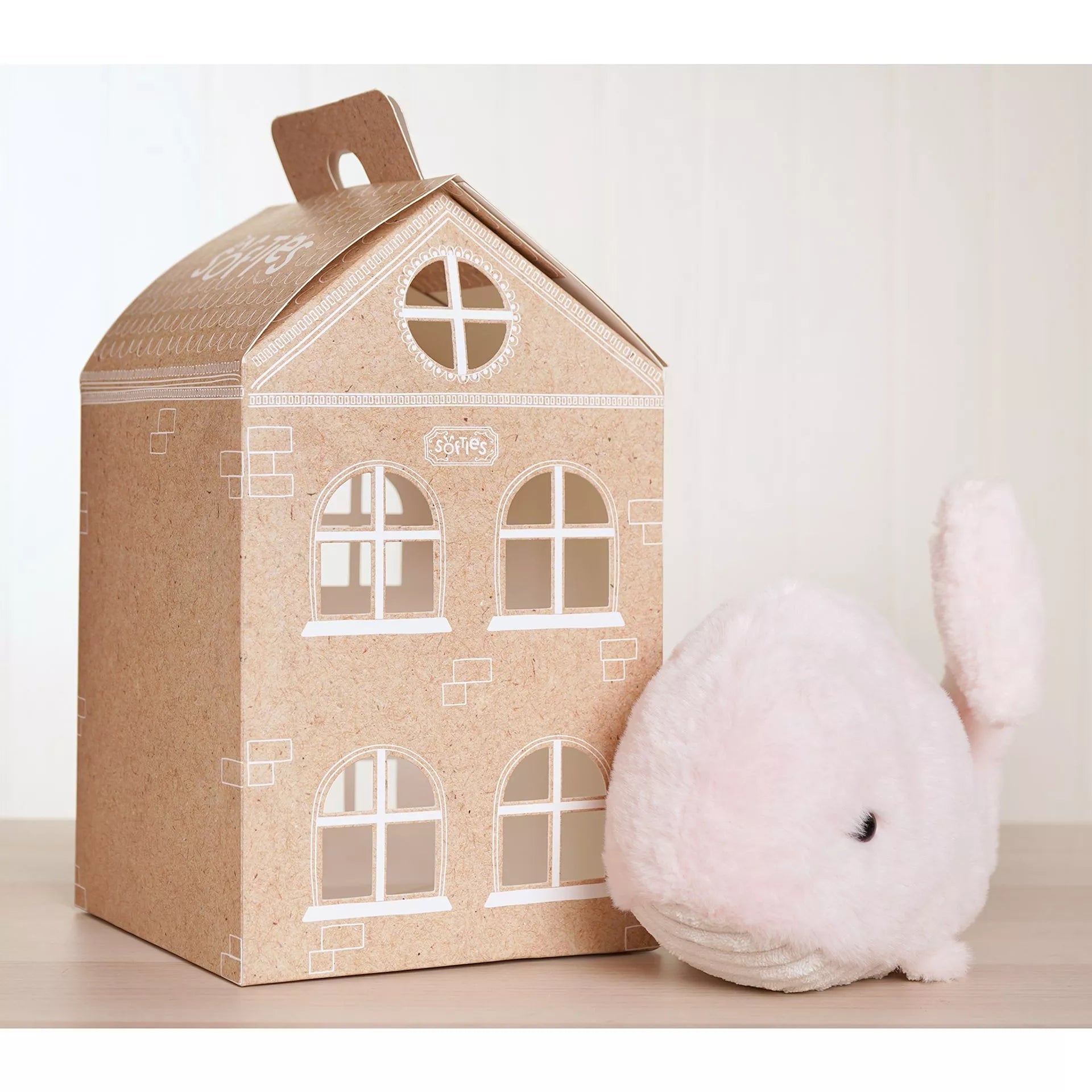 Softies Wilma the Plush Pink Whale – 28cm - Give And Glow