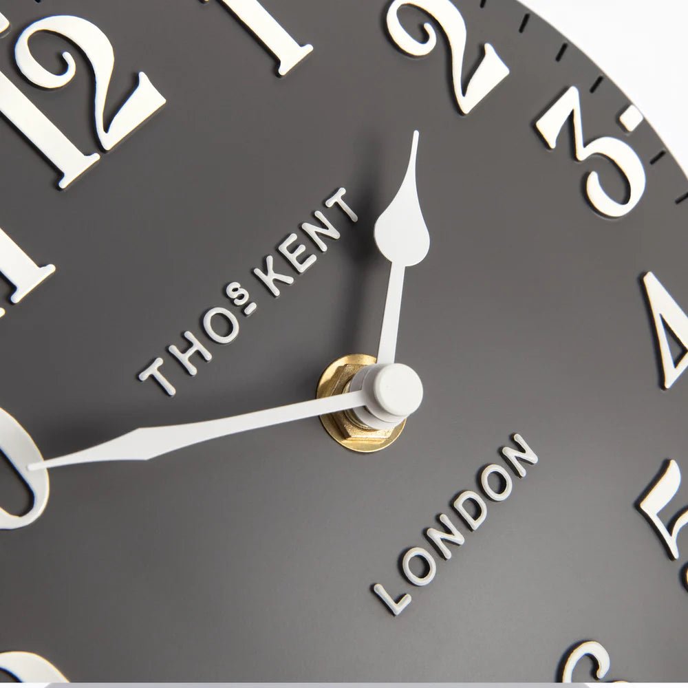 Thomas Kent Arabic Mantel Clock – Dolphin Grey | Small - Give And Glow