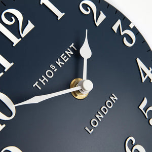 Thomas Kent Arabic Mantel Clock – Ink Blue | Small - Give And Glow