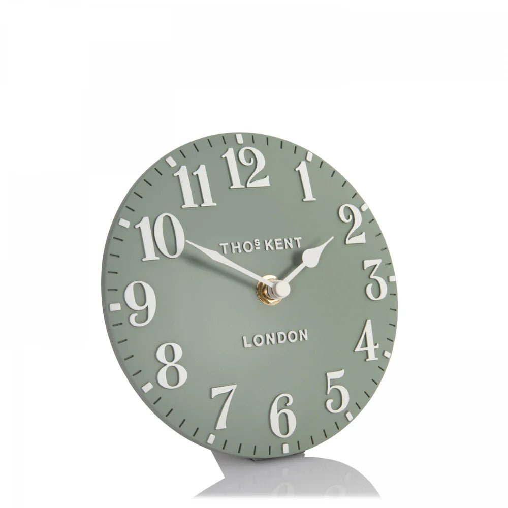 Thomas Kent Arabic Mantel Clock – Seagrass | Small - Give And Glow