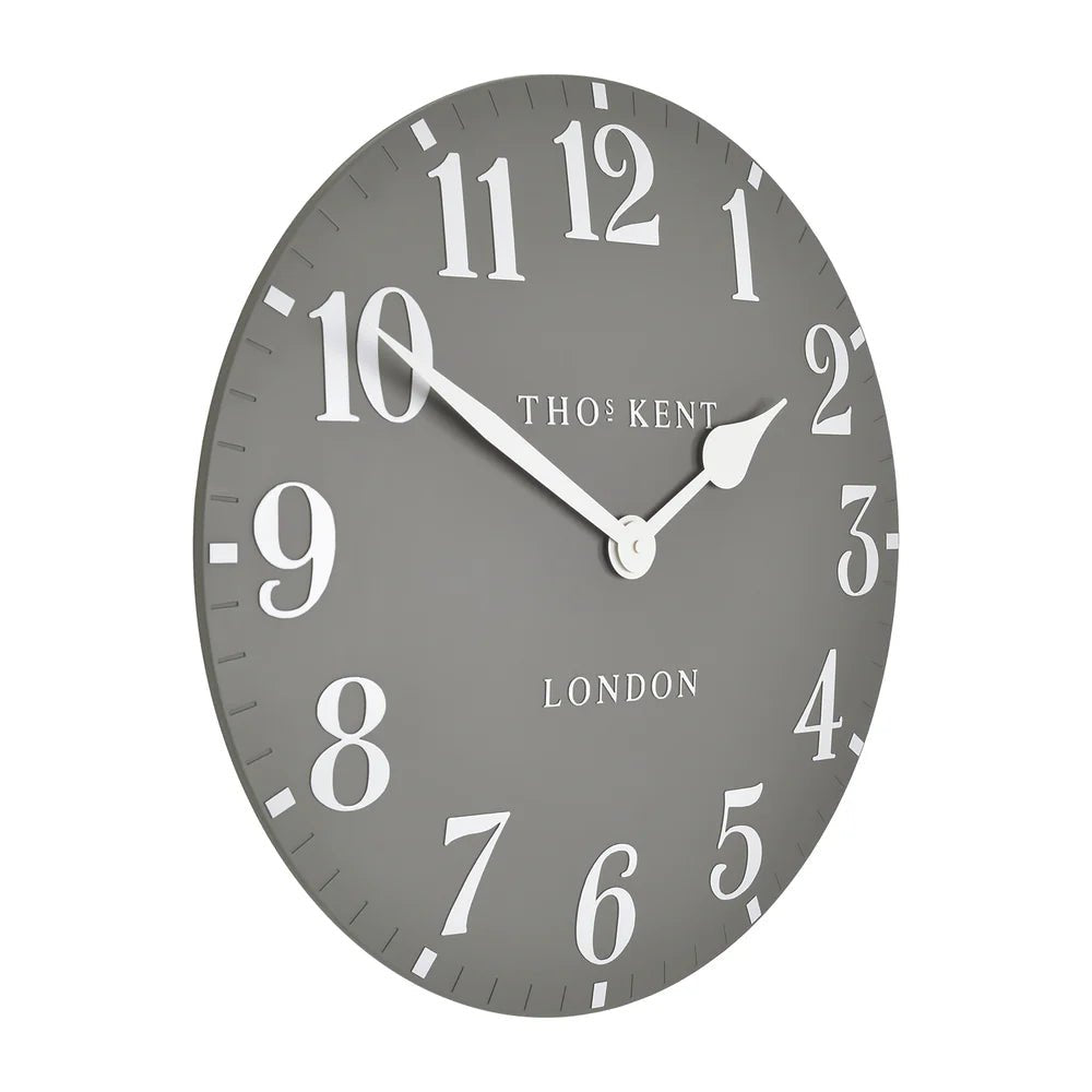 Thomas Kent Arabic Wall Clock – Dolphin Grey | Large - Give And Glow