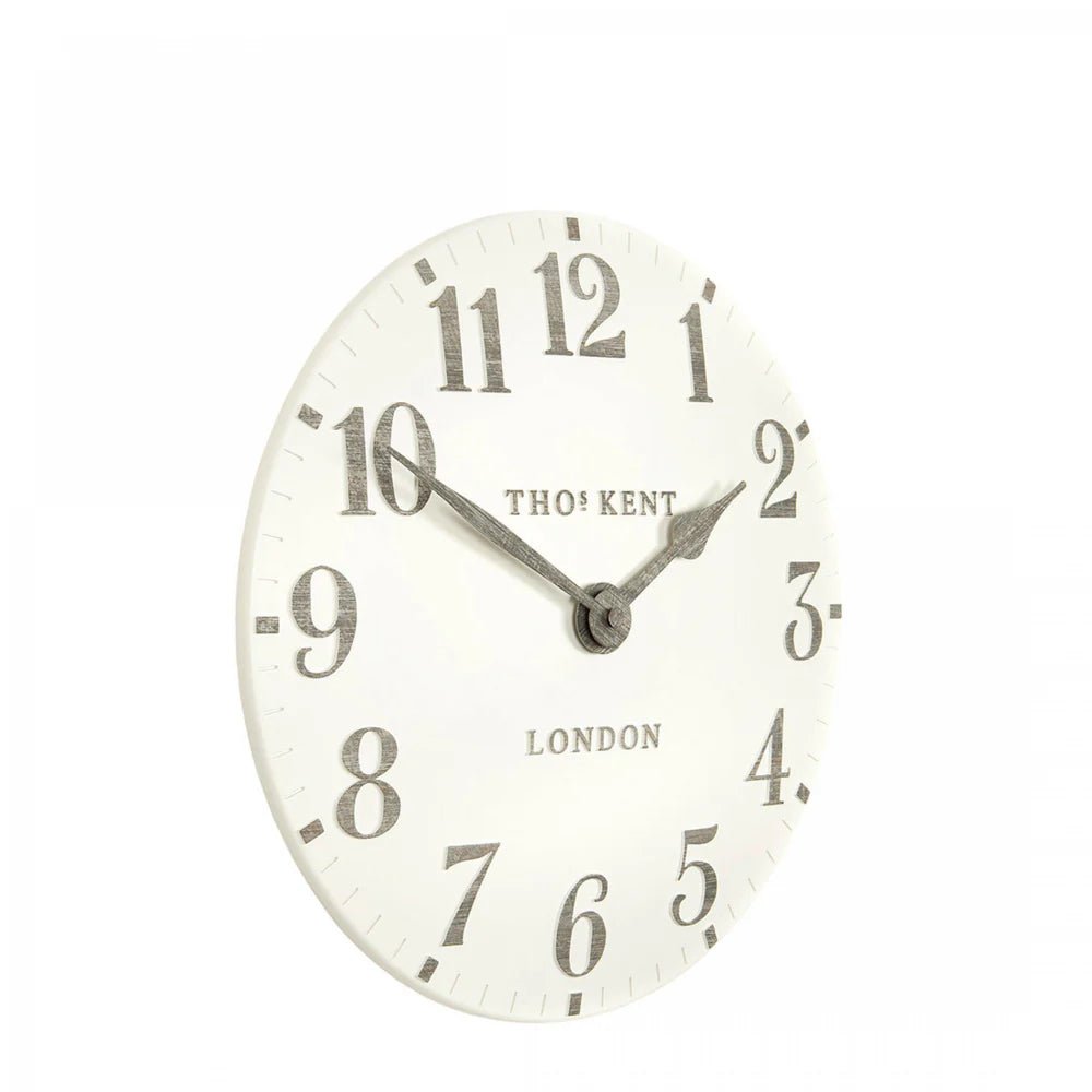 Thomas Kent Arabic Wall Clock – Limestone | Large - Give And Glow