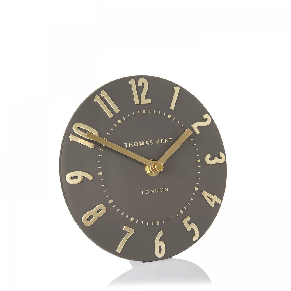 Thomas Kent Mulberry Mantel Clock Espresso | Small - Give And Glow