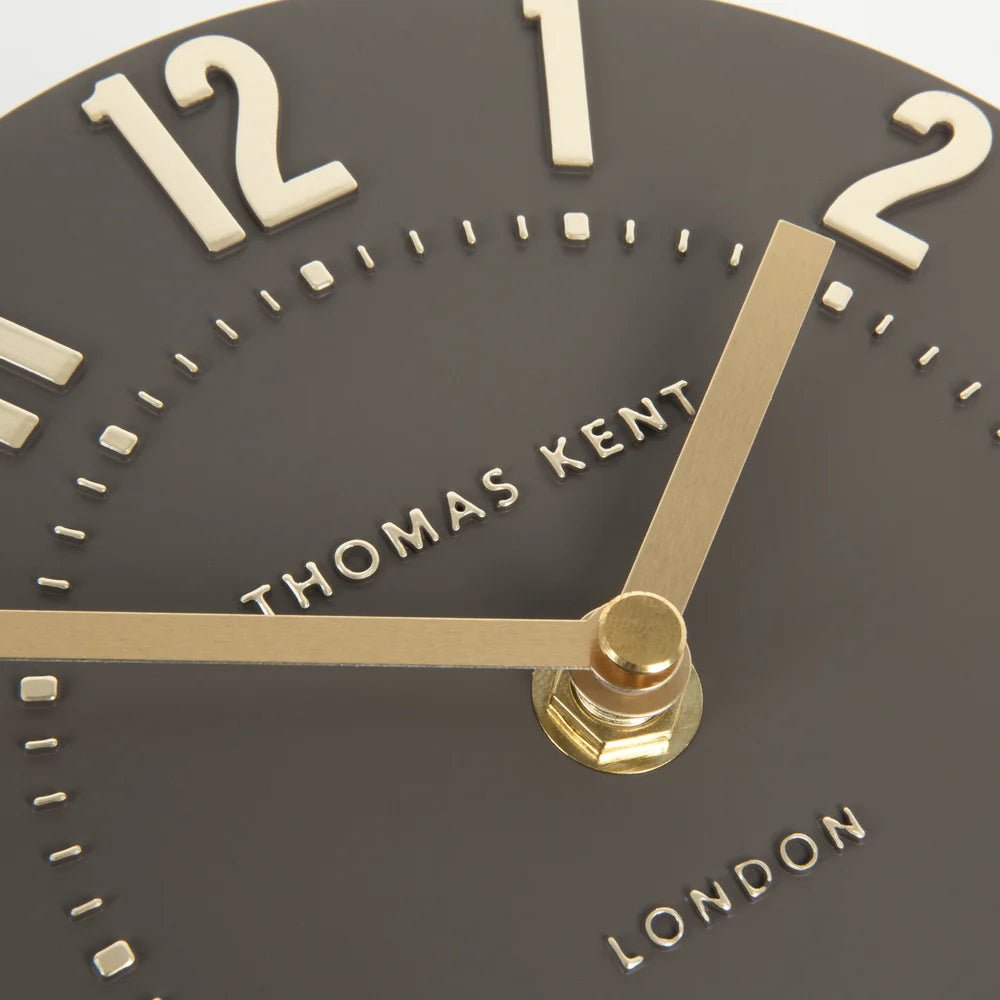 Thomas Kent Mulberry Mantel Clock Espresso | Small - Give And Glow