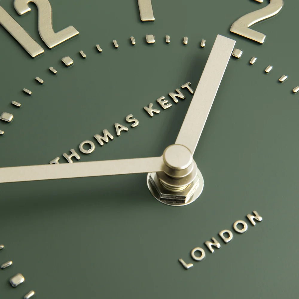 Thomas Kent Mulberry Mantel Clock Olive Green | Small - Give And Glow